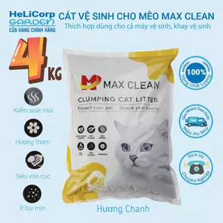 Cát Mèo Max Clean Cát Vệ Sinh Cho Mèo Cát Đất Sét Hương Chanh