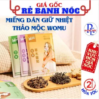 [Giá Gốc] Miếng Dán Giảm Đau Bụng Kinh WOMU Giữ Nhiệt Ấm Nóng Cơ Thể - Dán Giữ Nhiệt , Dán Giữ Ấm Thảo Dược Thiên Nhiên