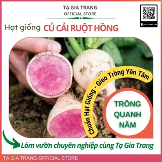 Hạt giống củ cải ruột hồng