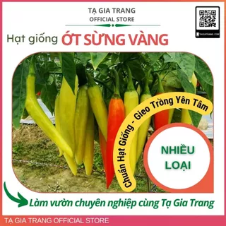 Hạt giống các loại ớt sừng ngon dễ trồng