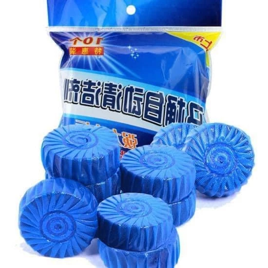 Viên thả bồn cầu khử mùi hôi tẩy sạch mảng bám vi khuẩn, viên xả toilet gói 10 cục diệt khuẩn vệ sinh vết bám bẩn
