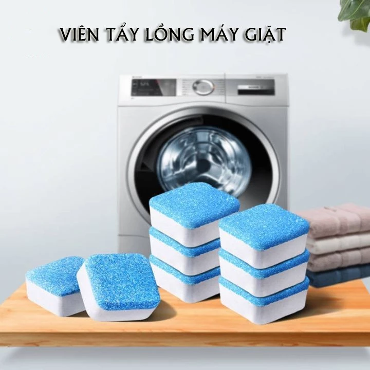 Tẩy lồng máy giặt .Viên tẩy lồng máy giặt diệt vi khuẩn hiệu quả giúp vệ sinh lồng máy giặt dễ dàng
