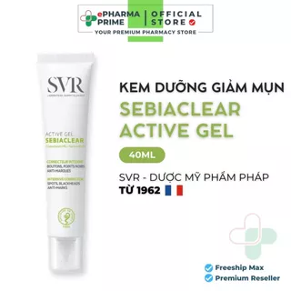 Gel Dưỡng SVR Sebiaclear Active Gel giảm mụn, giảm dầu nhờn cho da