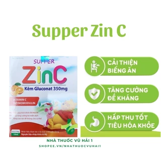 Siro Supper Zin C bổ sung kẽm, tăng cường sức đề kháng, kích thích tiêu hóa ở trẻ