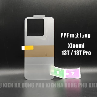 Dán PPF chống xước mặt lưng Xiaomi 13T Pro, Xiaomi 13T