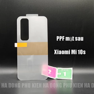 Dán PPF chống xước mặt lưng Xiaomi Mi 10s