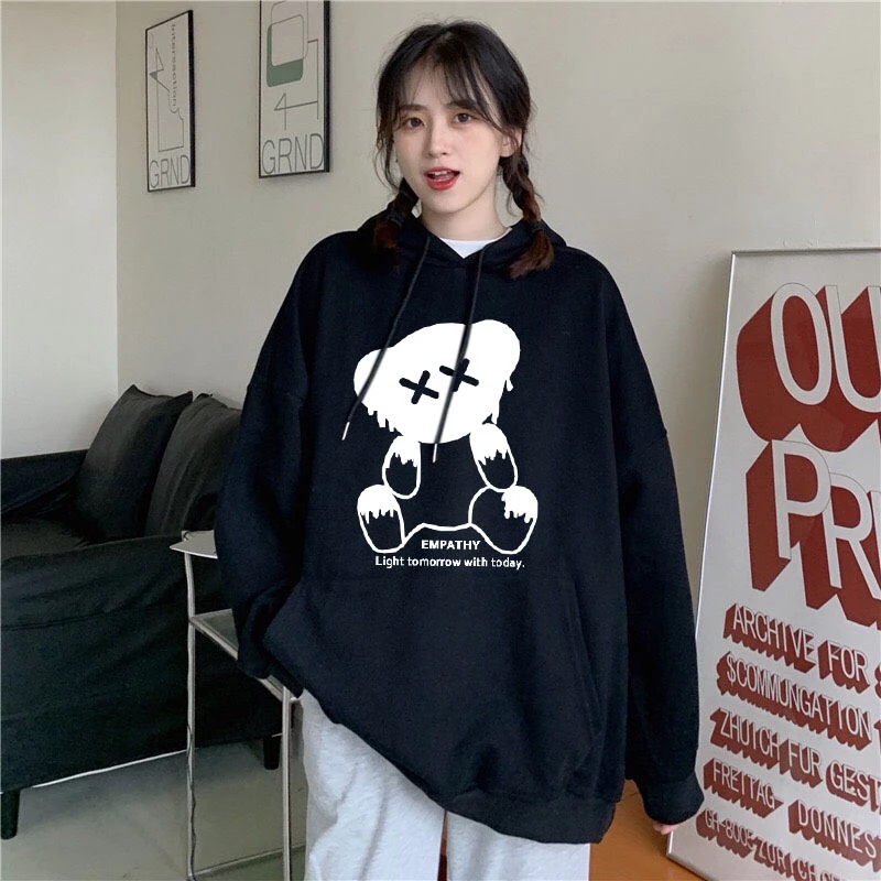 ÁO HOODIE NỈ GẤU EMPATHY PHÙ HỢP CHO CẢ NAM LẪN NỮ ĐỀU MẶC ĐƯỢC - ÁO KHOÁC NỈ CHE NẮNG CHE MƯA CỰC THÍCH