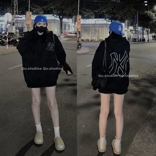 Áo hoodie  NY MLB chính hãng chất nỉ bông dày dặn chuẩn form nam nữ unisex cao cấp  form rộng oversize 002 Latizia.vn