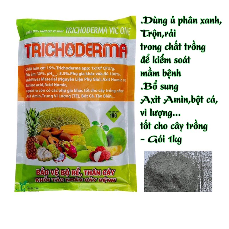 Men Vi Sinh Trichoderma, Trừ Vi Khuẩn Chất Trồng,Ủ Rác Hữu Cơ Mau Hoai Mục- Bổ Sung Acid Amin