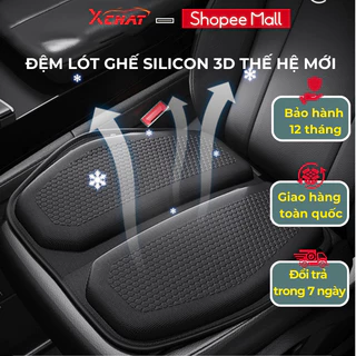 Đệm Lót Ghế Ô Tô Chất Liệu Silicon 3D Cao Cấp , Thiết Kế Dạng Rãnh Giúp Thoáng Khí & Êm Mông Khi Ngồi Lâu