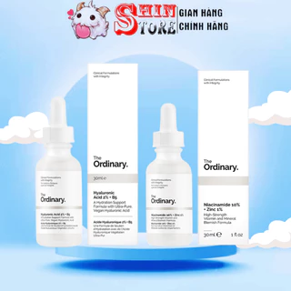 Serum The Ordinary Hyaluronic Acid 2% + B5 30ml của Mỹ, Tinh Chất Niacinamide 10% + Zinc 1% Cấp Ẩm và Phục Hồi Da