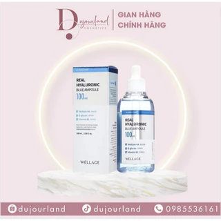 Tinh Chất Dưỡng Ẩm Phục Hồi Căng Mọng WELLAGE Real Hyaluronic Blue Ampoule 75ml