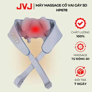 Máy Massage Cổ Vai Gáy 6D Tự Động JVJ HP-678  Máy Massage Toàn Thân, Mô Phỏng Như Bàn Tay người-Bảo hành 12 Tháng