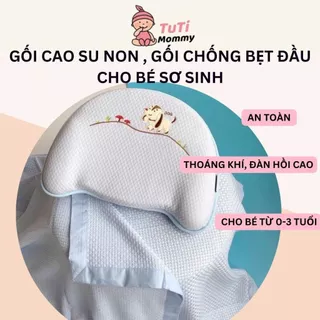 Gối cao su non cho bé sơ sinh chống bẹt đầu Tuti mommy