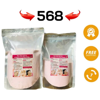 (Chính Hãng) Mặt Nạ Collagen Hoa Hồng Cánh Nguyên Chất Handmade, Mặt Nạ Dẻo Thiên Nhiên Dùng Trong Spa.