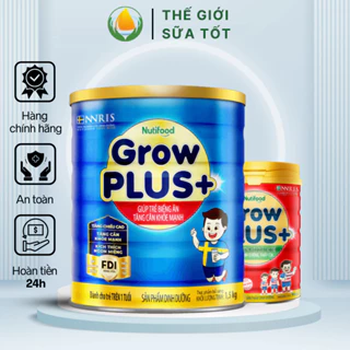 Sữa Grow plus Nutifood ⭐CHÍNH HÃNG⭐ Sữa công thức xanh, đỏ Lon 900g và 1,5kg, dinh dưỡng giúp bé phát triển toàn diện