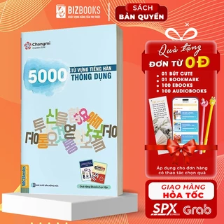 Sách - 5000 Từ Vựng Tiếng Hàn Thông Dụng - Bizbooks TẶNG Sổ Tay và Bookmark