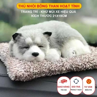 Thú bông than hoạt tính trang trí - Khử mùi xe hơi hiệu quả, Chó mèo, Gấu trúc