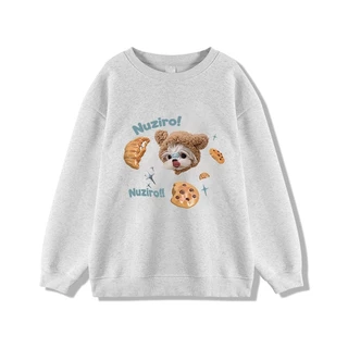 Áo Sweater Nuziro! Form Rộng Vải Nỉ Bông - Áo Sweater Nỉ Bông Nam Nữ Phong Cách Hàn Quốc