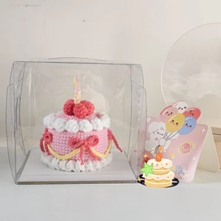 [Ảnh tự chụp] Bánh kem Sinh nhật bằng len Handmade làm quà tặng đáng yêu 🎂