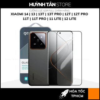 Cường lực xiaomi mi 14 mi 13 13t 13t pro 12t 12t pro 11t 11t pro mi 11 lite 12 lite trong suốt FULL MÀN chính hãng GOR