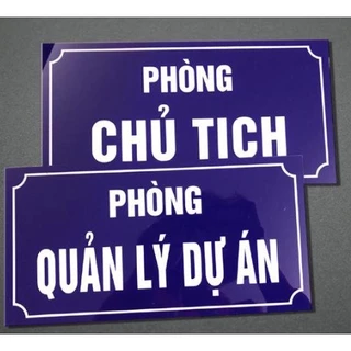 Biển số phòng, biển số nhà, biển phòng ban, bảng tên phòng - mica Đài Loan