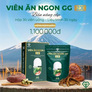 Viên Ăn Ngon GG 2X hỗ trợ tăng cân an toàn cho bé từ 6 tuổi và người gầy kinh niên, hỗ trợ ăn ngon ngủ ngon tiêu hóa tốt