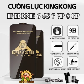 Kính cường lực iPhone 6 6s 7 7p 8 8p Super Kingkong full màn , miếng dán bảo vệ toàn màn hình