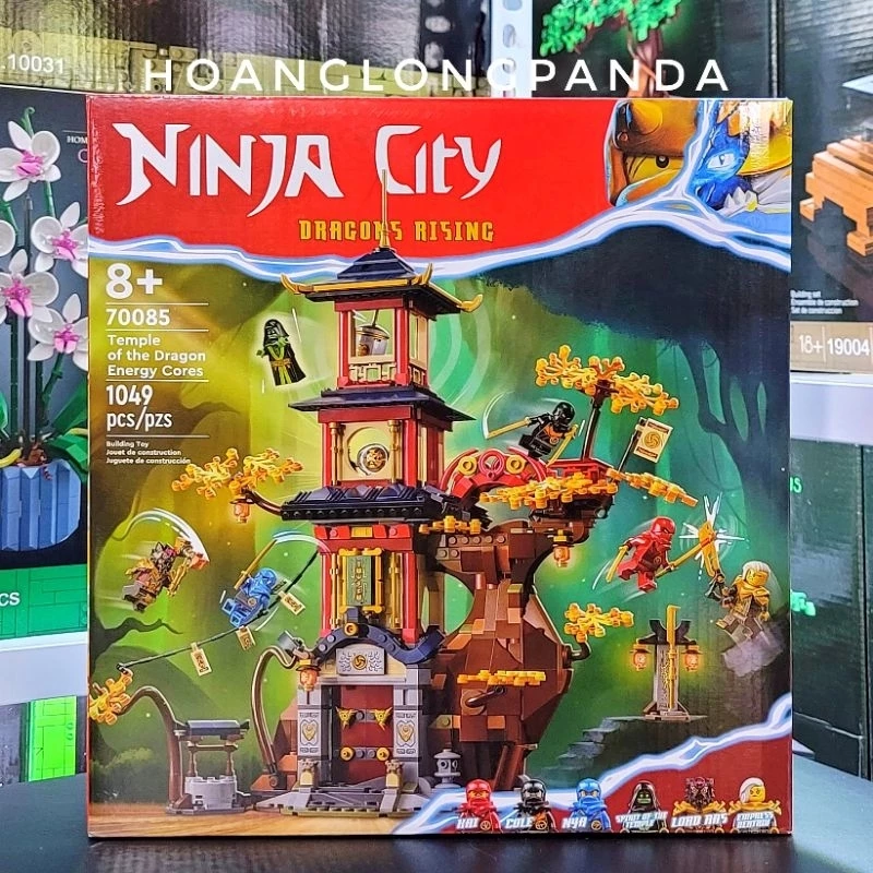 [Ninja] Lắp ráp NINJA CITY 70085 | 71785 Temple Of The Dragon Energy Cores | 1049 chi tiết