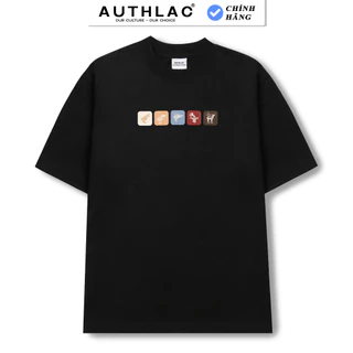 Áo Thun Unisex AUTHLAC Icon Color Linh Vật DONG SON DRUM Đen  - Local Brand Chính Hãng