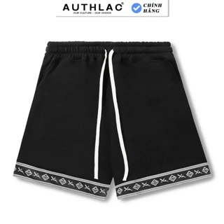 Quần Short Unisex AUTHLAC Họa Tiết Đen - Local Brand Chính Hãng