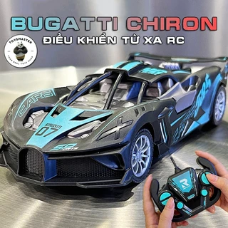 Xe ÔTÔ Bugatti Chiron Điều Khiển Từ Xa RC 2.4GHZ Tốc Độ Cao Phiên Bản Tỉ Lệ 1:18 Chất Liệu Nhựa Cao Cấp Tặng Kèm Pin Sạc