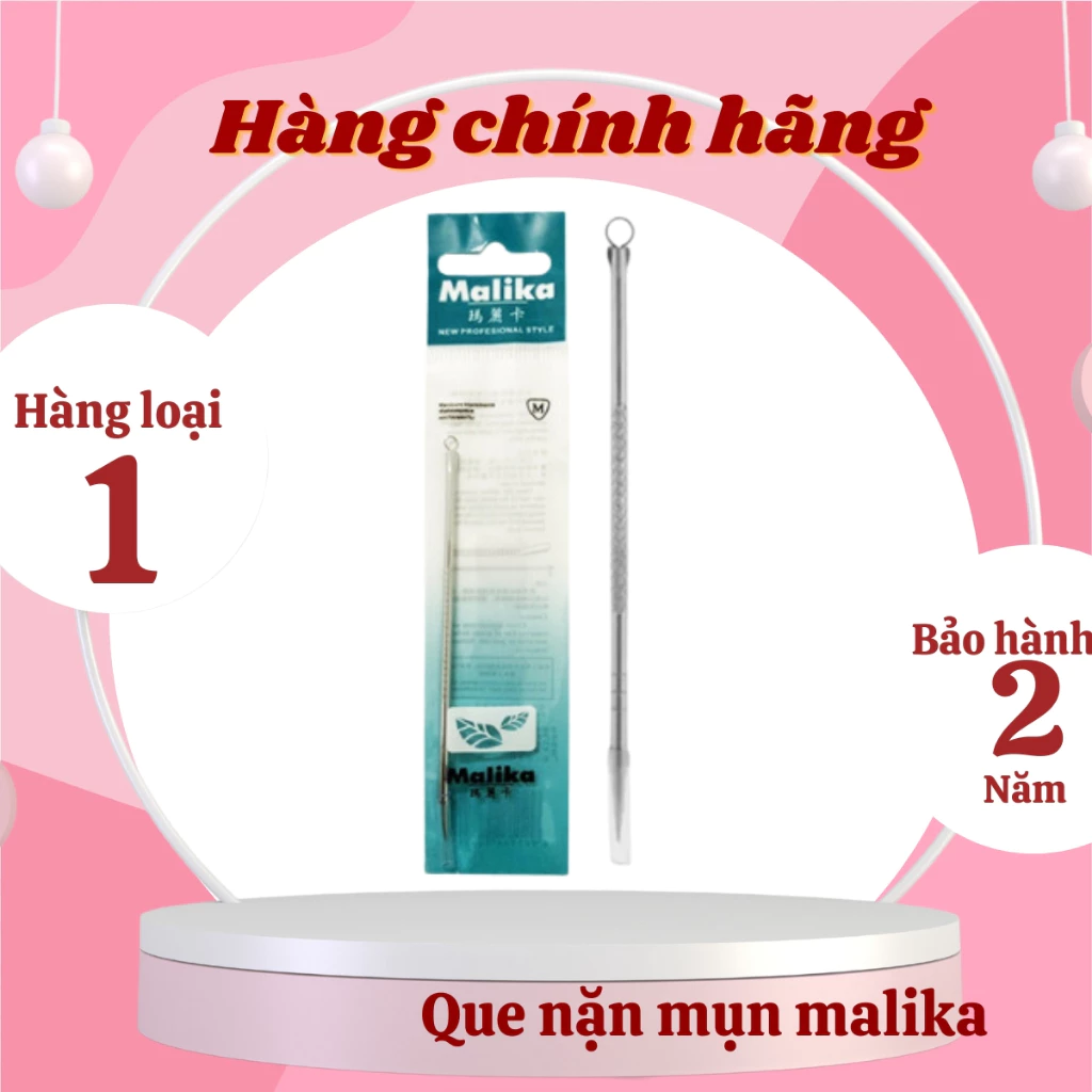 Cây nặn mụn Malika,que nặn mụn,kim nặn mụn chuyên dùng trong Spa,thẩm mỹ viện