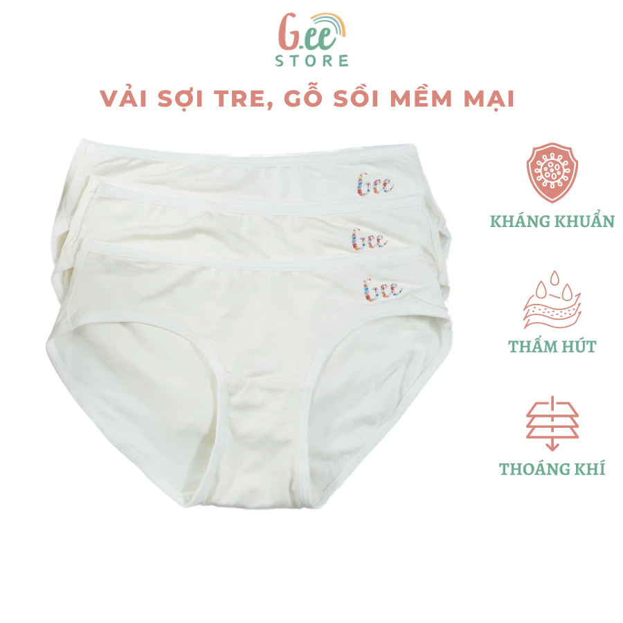 Chip tam giác vải sợi tre cho BÉ & MẸ vô cùng mềm mát, mặc nhẹ như không set 3 cái