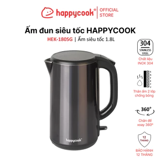 ẤM SIÊU TỐC 1.8L HAPPYCOOK, HEK-180SG