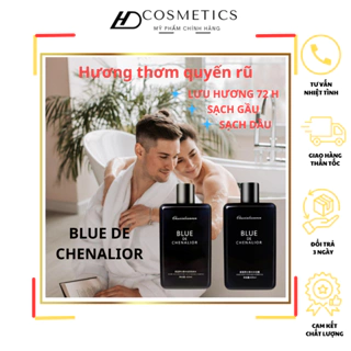 Dầu gội nam, sữa tắm nam, hương nước hoa BLUE DE CHENALIOR. sạch gầu, sạch dầu, sạch mùi cơ thể, lưu hương 72H