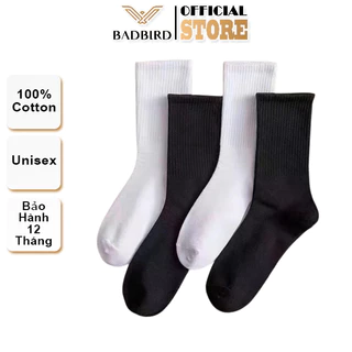 Tất Dài Cotton Nam Nữ Unisex BADBIRD, ngăn mùi, thấm hút, kháng khuẩn, Tự hào Thương hiệu Việt Nam