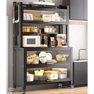 Kệ tủ bếp siêu to 5 tầng ngang 100cm Xfurniture S031 - hàng nhập khẩu