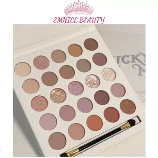 Bảng phấn mắt LUCKY ME, phấn mắt 25 ô kèm cọ nội địa trung bảng mắt tone tây C2 Emnice beauty