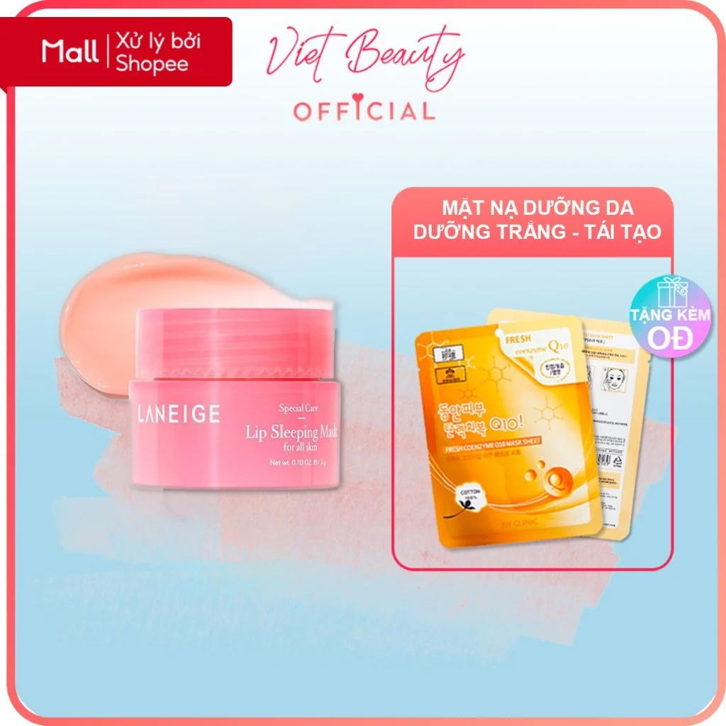 (💥HOT SALES❤️) Mặt Nạ Ngủ cho môi Laneige 3g, Mặt Nạ Ngủ cho môi Laneige 3g