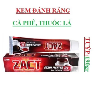 Kem đánh răng ZACT 190G Dành cho người dùng thuốc lá & cafe Nhật Bản