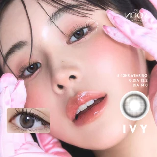 [0-7 Độ] IVY Gray - Lens Xám Tự Nhiên Giãn Ít - Lens Cho Mắt Thở - Kính Áp Tròng DeNOOR Chính Hãng