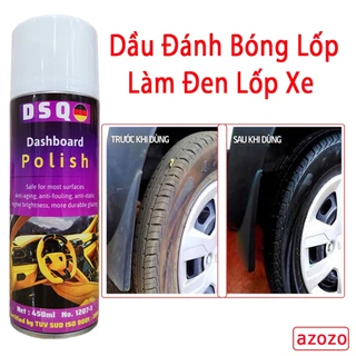 [ Đen Bóng ] Dầu Bóng Lốp ô tô - Làm Đen Lốp Xe -Chai xịt đen bóng lốp xe, phục hồi lốp ô tô, Xe Máy