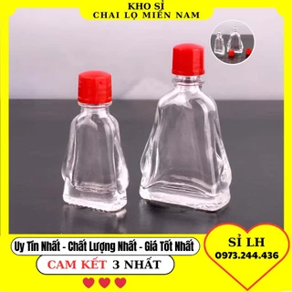 Vỏ Chai Đựng Dầu Gió Thái 3ml/7ml, Chai Lọ Thủy Tinh Nắp Nhự Dựng Dầu Gió, Tinh Dầu, Tinh Chất - Kho Sỉ Chai Lọ Miền Nam