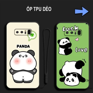 Ốp lưng Samsung note 8 panda gấu trúc cute g1