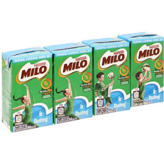 [GIFT] Lốc 04 hộp sữa lúa mạch ít đường Milo Active Go (110ml)