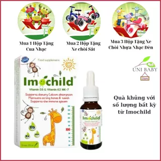 Vitamin D3k2 Mk7 Hỗ Trợ Phát Triển Chiều Cao Cho Bé - IMOCHILD Lọ 20ml Shop Uni Baby