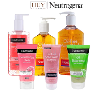 Sữa Rửa Mặt Neutrogena Oil Free Acne Wash 198ml/269ml | SRM Refreshingly Clear 150ml/200ml | Oil Balancing 150ml