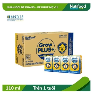 Thùng sữa Growplus+ vàng sữa non Nutifood 110ml