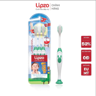 [Combo 3] Bàn Chải Đánh Răng Trẻ Em Lipzo Kids S2 Hình Ngộ Nghĩnh Lông Chỉ Tơ Nha Khoa Siêu Mảnh Kháng Khuẩn